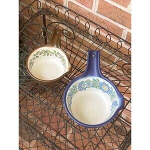 (2) Figgjo Norway Handled Open Saucepans Flameware Brazil Turi